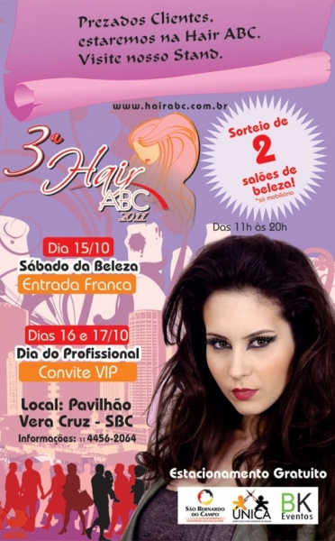 HAIR ABC 2011 - 3a. Feira Regional de Estética, Beleza e Cabelo